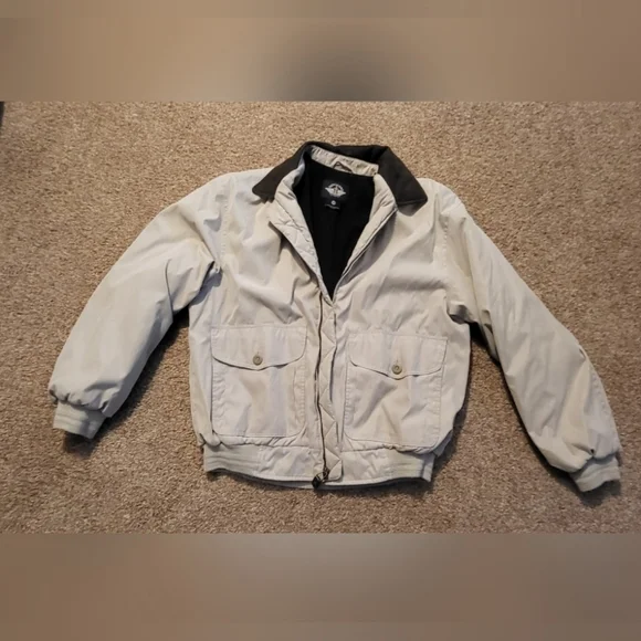 Dockers mens size medium tan bomber Jacket - Picture 2 of 12